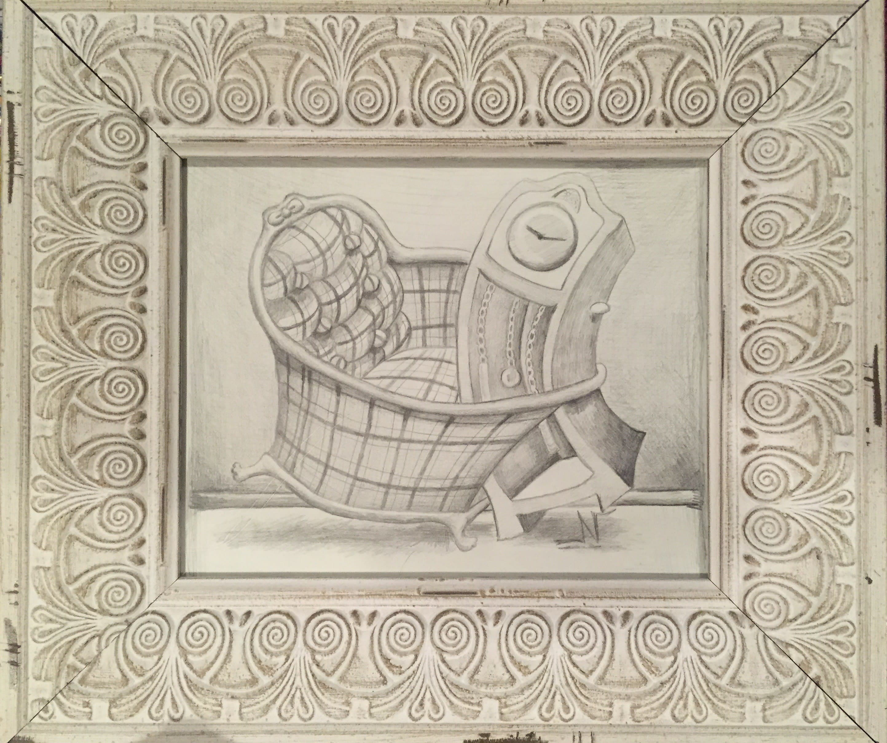 Chair Loves Clock SOLD