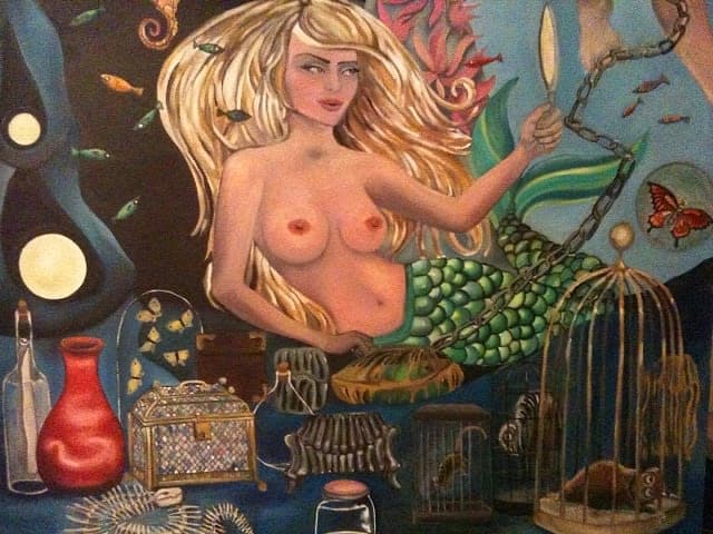 detail of Naive Mermaid